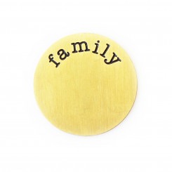 Family Plate - Brass Tone
